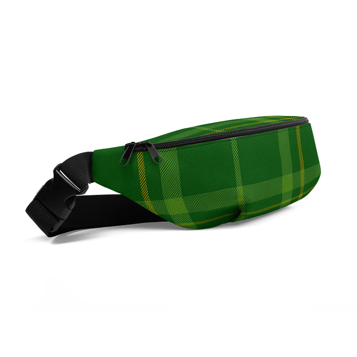 Green Plaid Fanny Pack (Waist Bag) product image (2)