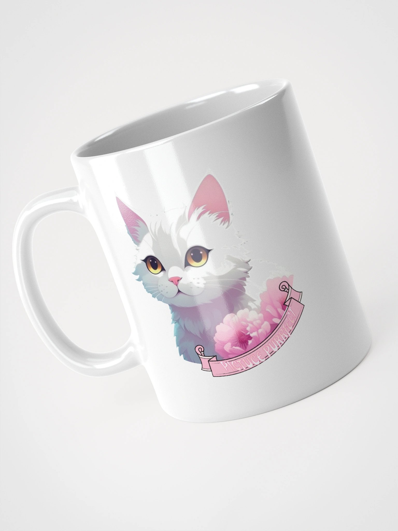 Picture Purrfect Kitty White Glossy Mug product image (3)