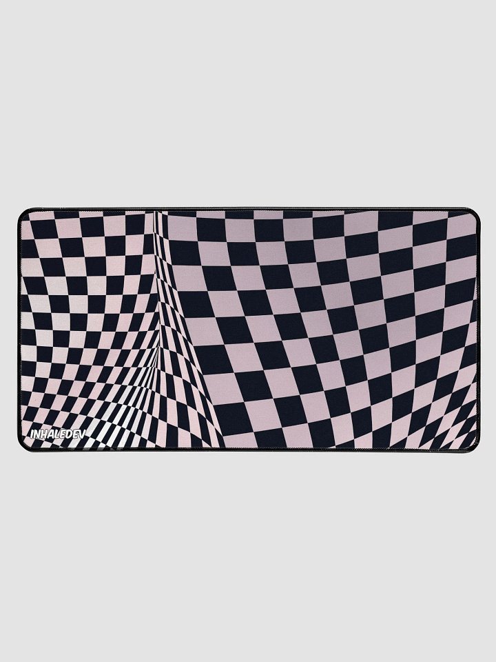 Trippy Checkers- Desk Mat product image (1)