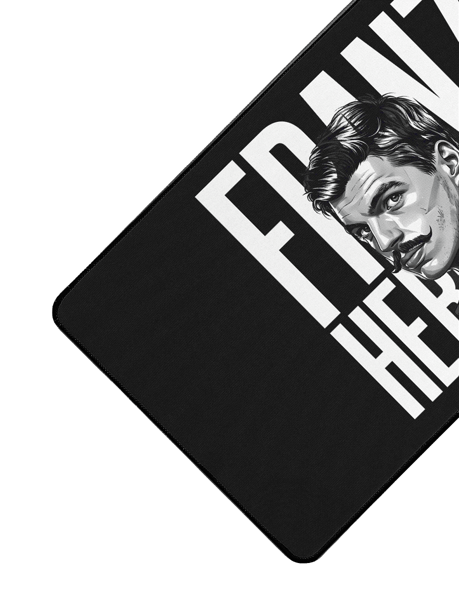 Franz Hermann Max Verstappen Meme Desk Mat - F1 Nürburgring Legend Black & White Art product image (3)