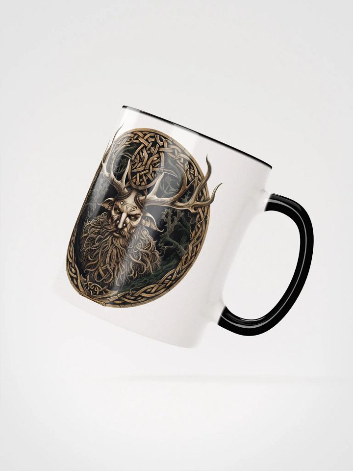 Cernunnos - The Celtic Horned God Ceramic Mug with Black Color Inside product image (2)