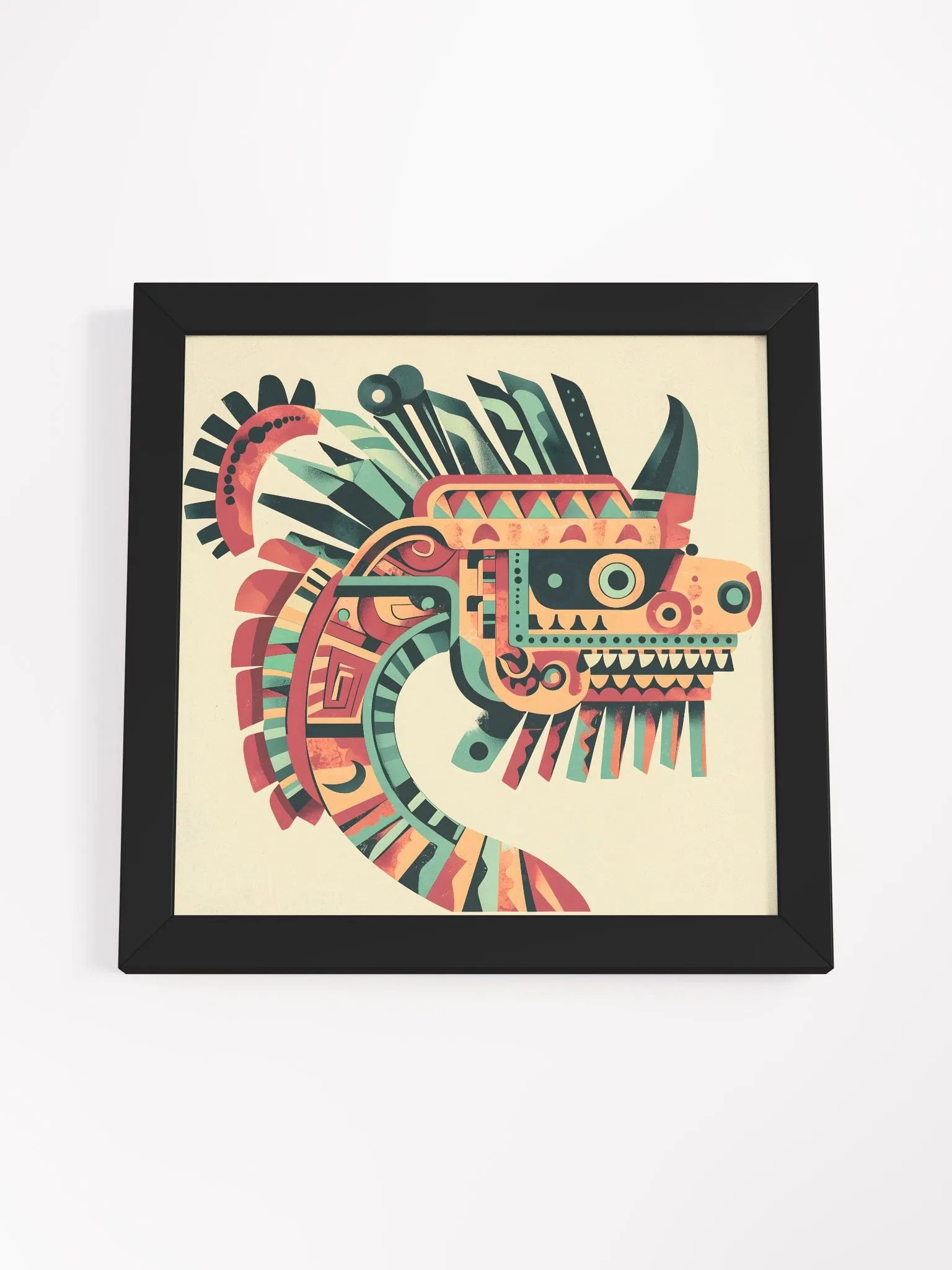 Quetzalcoatl Aztec Framed Poster art product image (4)