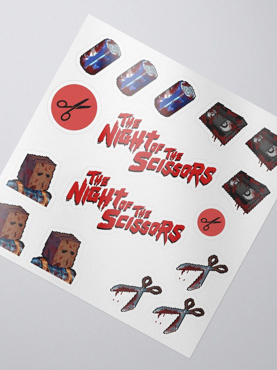 The Night of the Scissors sticker set 1 product image (2)