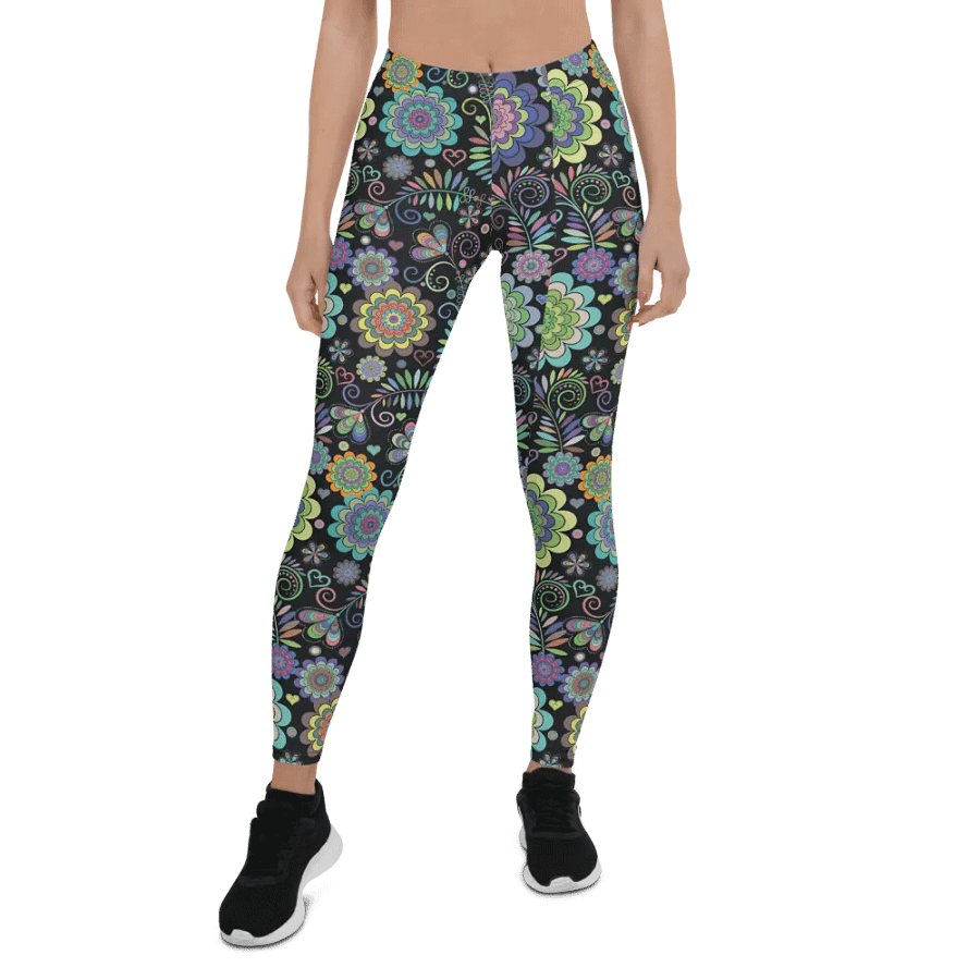 Mandala Flower Yoga Leggings product image (1)