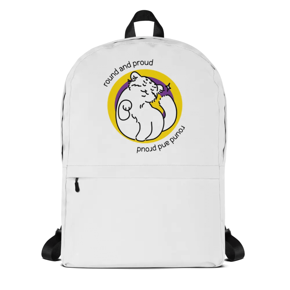 Round and Proud Manul Intersex Version - Backpack product image (1)