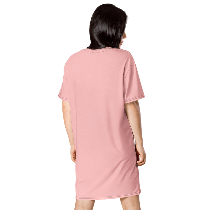 Your Pink Oversized T-Shirt Dress | Stretchy Fabric | Casual or Formal Style | Sizes 2XS-6XL | Exclusive Design product image (2)