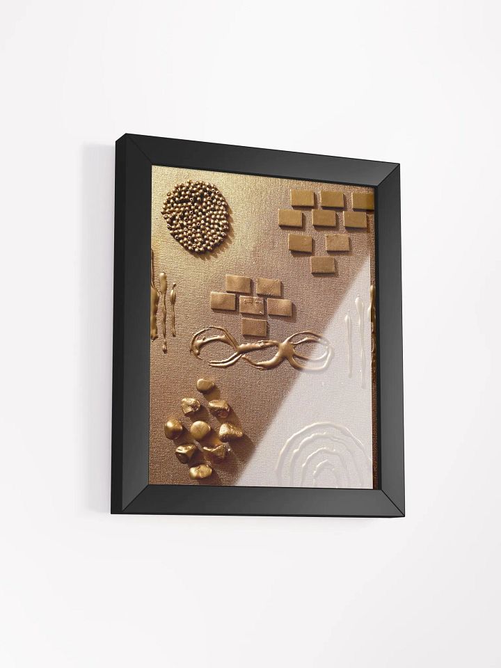 Golden Symmetry Framed Poster product image (2)