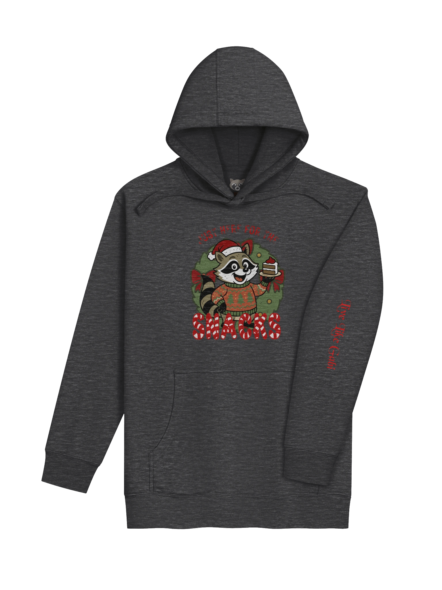 Festive Raccoon Snack Unisex Hoodie product image (24)