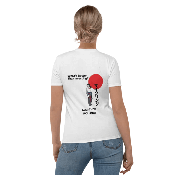 Kumiko Japan T-Tshirt (What's better than Investing? Cycling) product image (1)