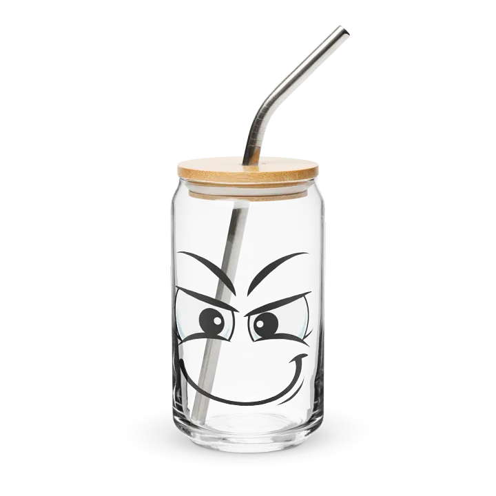 Sneaky Smirk Can-Shaped Glass product image (2)