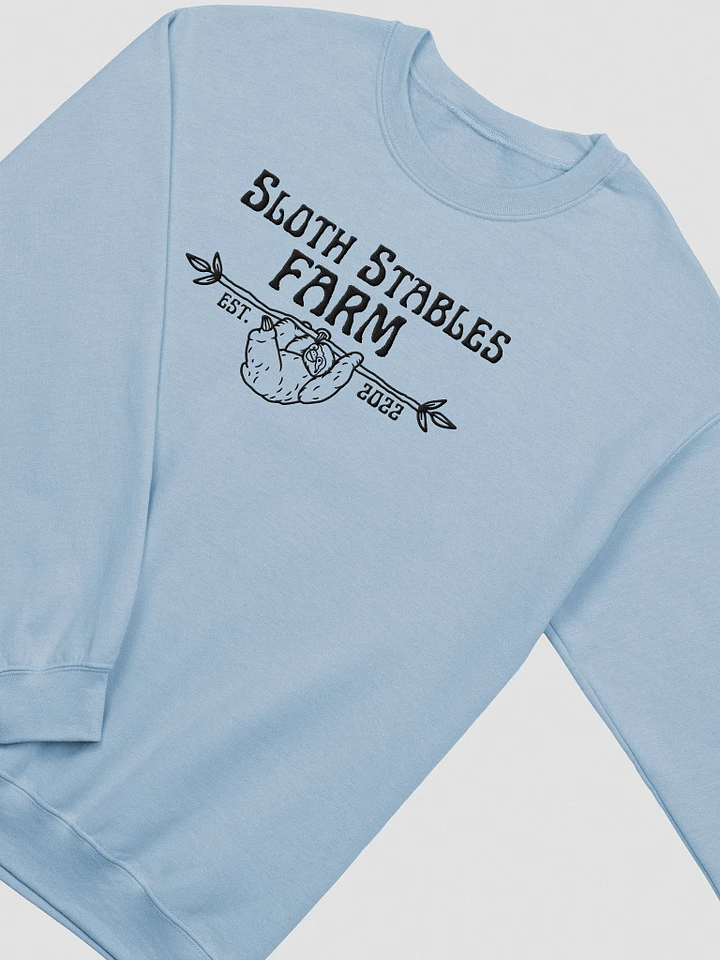 Sloth Stables Farm Sweatshirt - Black Embroidery product image (1)