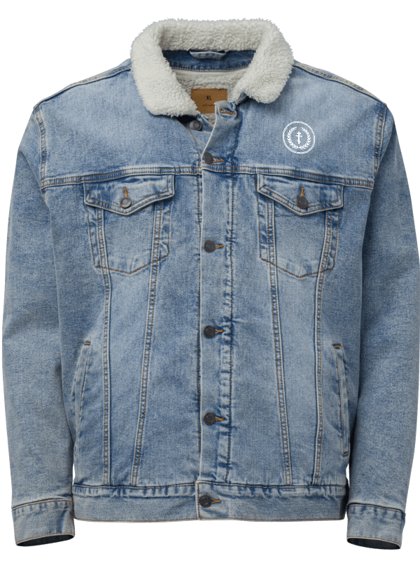 Divine Cross Sherpa Denim Jacket product image (4)