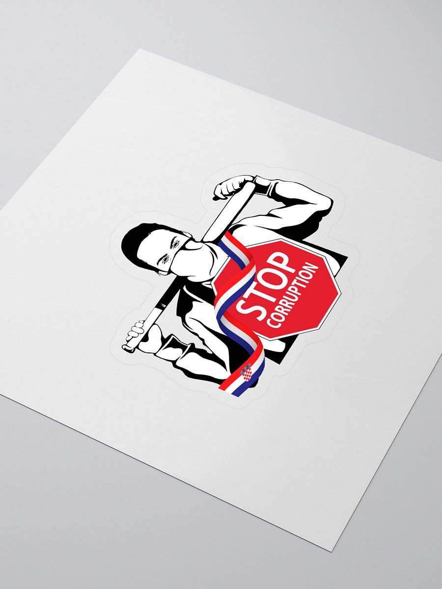 Stop Corruption Kiss Cut Stickers product image (3)