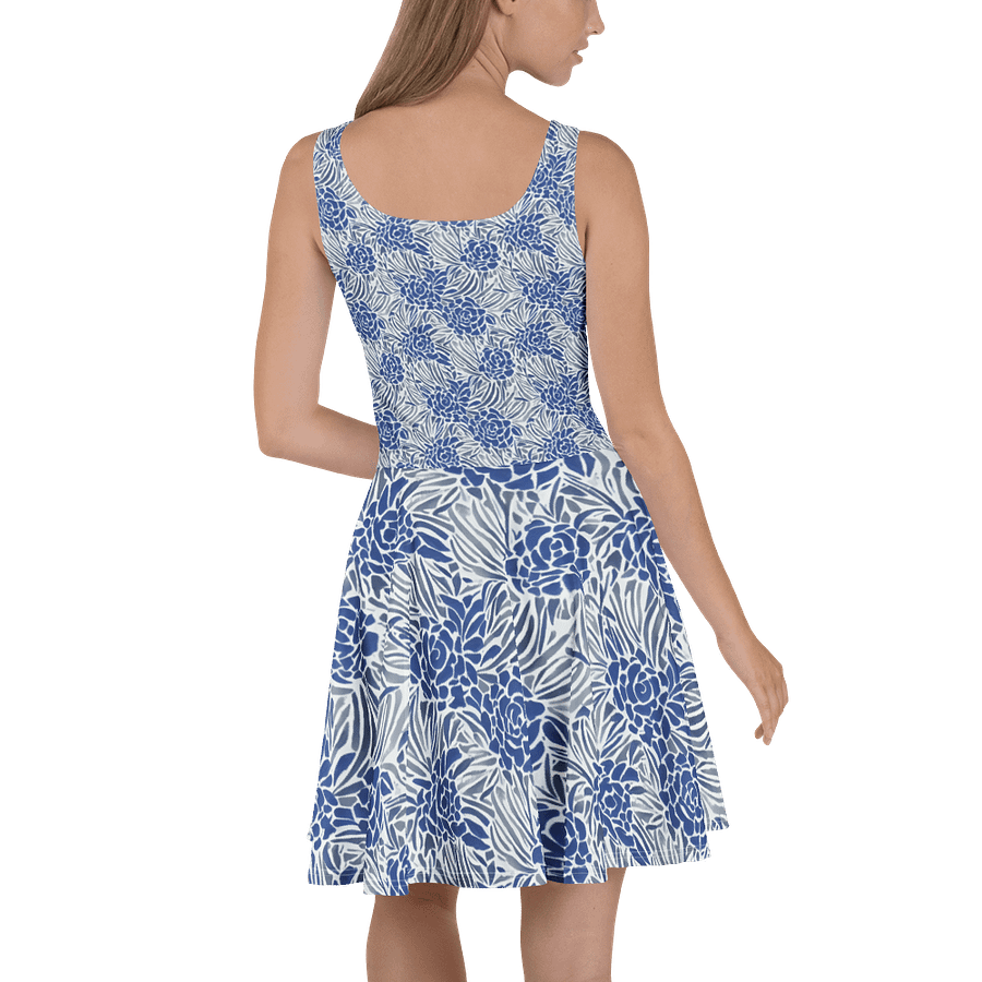 Blue Roses Skater Dress product image (4)