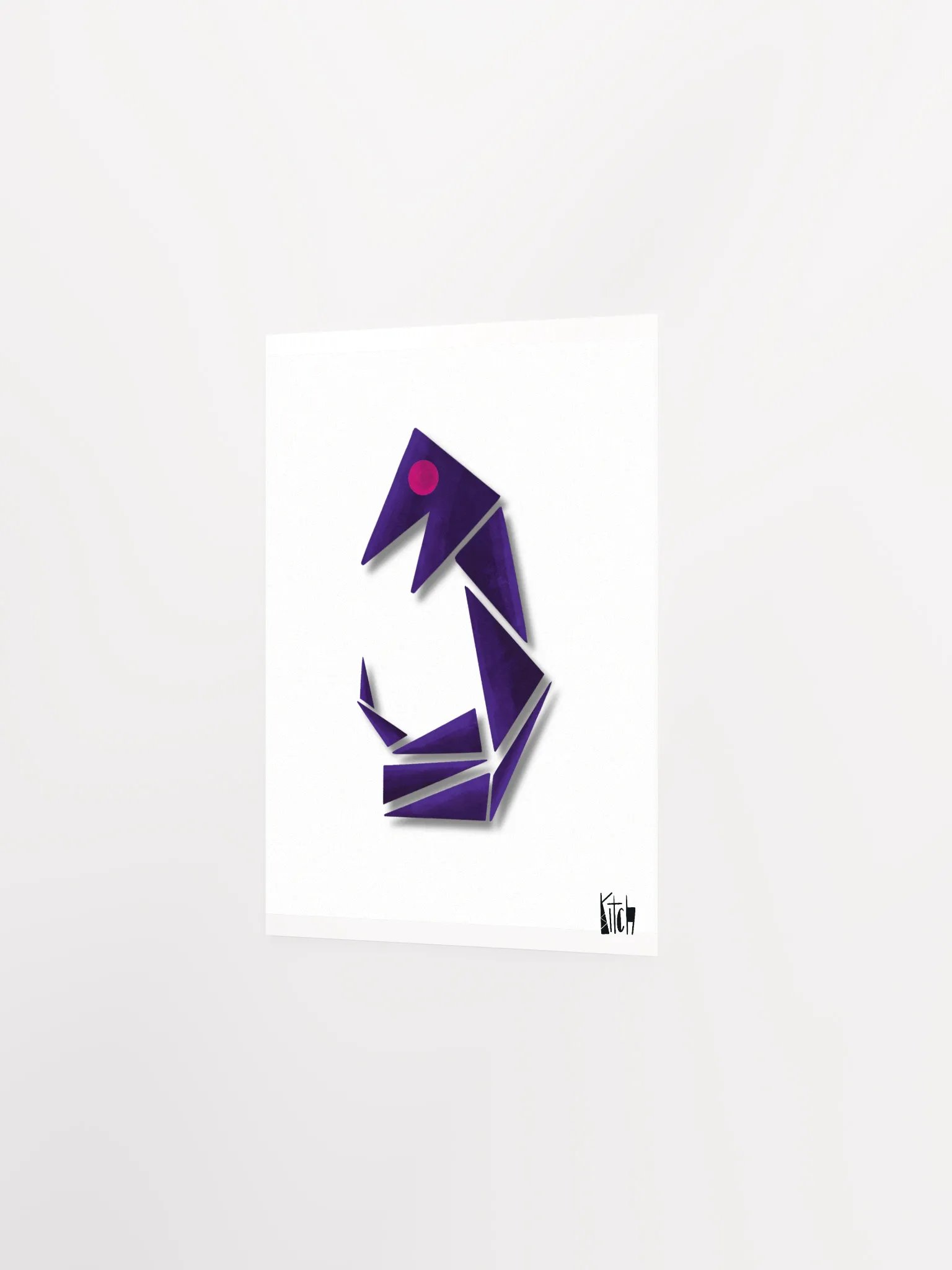 Geometric Snake Art Print product image (2)