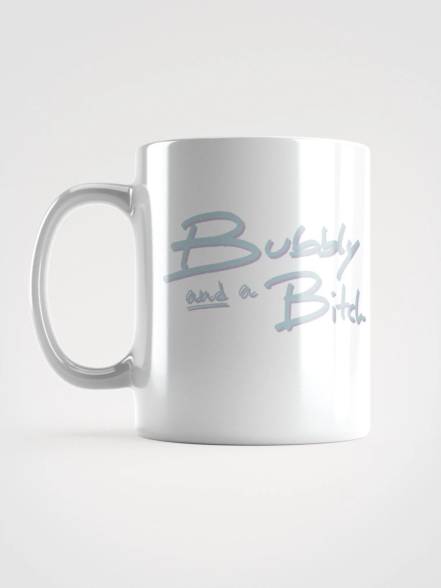 Bubbly and a B*tch (cotton candy shadow design) mug product image (12)