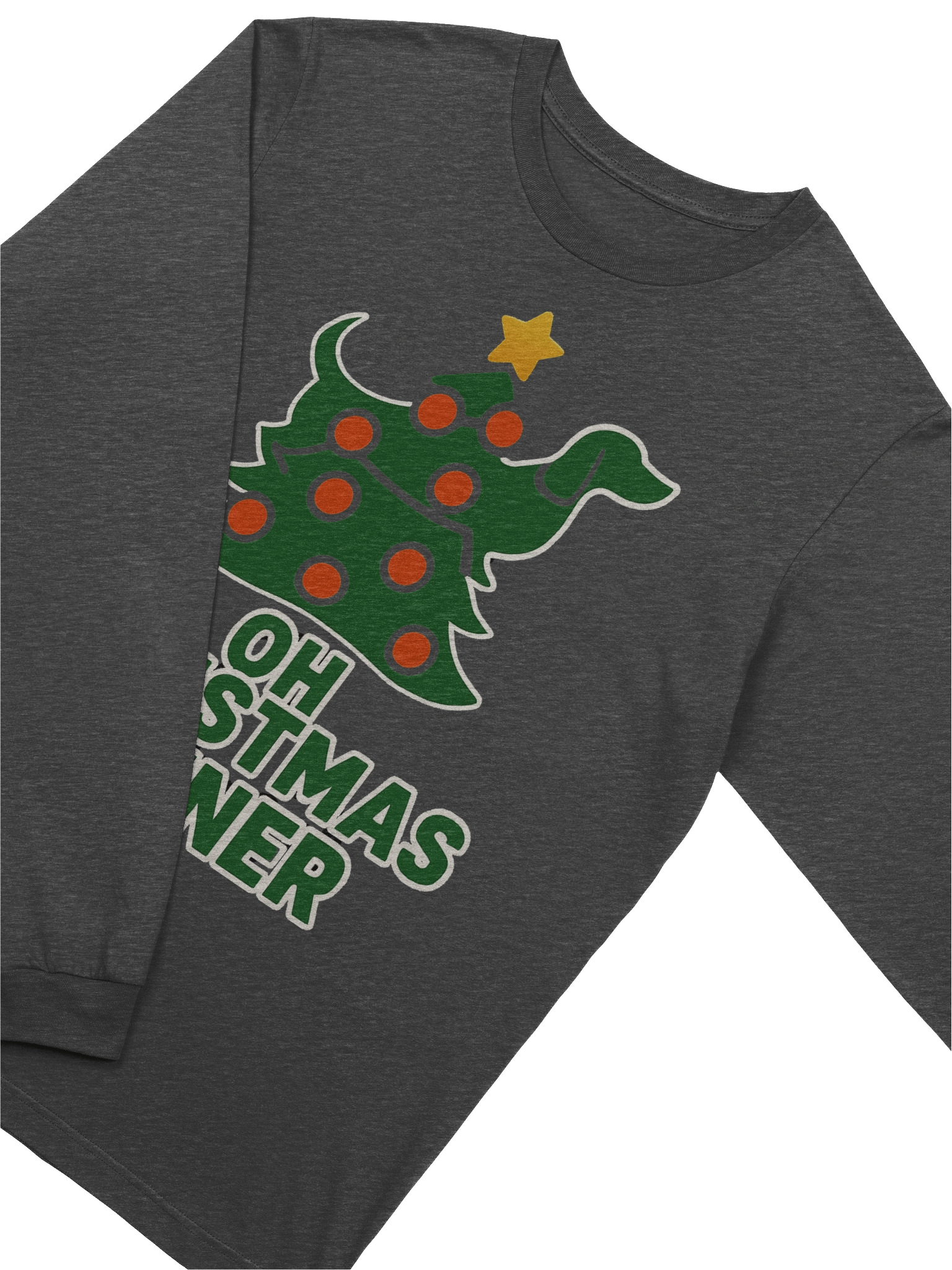“Oh Christmas Wiener” Dachshund Holiday Long-Sleeve Tee product image (3)