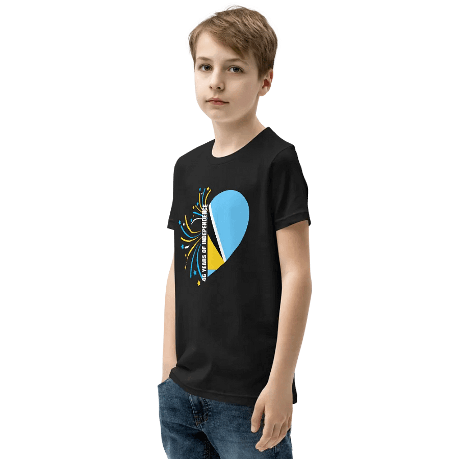 46 Years of Independence Heart Youth T-Shirt product image (4)