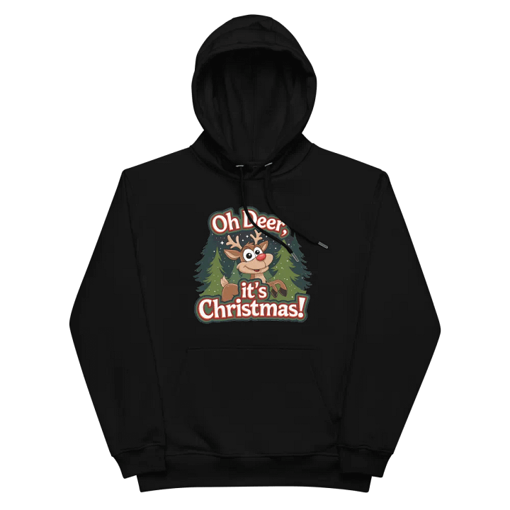 Cheery Reindeer Christmas Eco Hoodie product image (2)