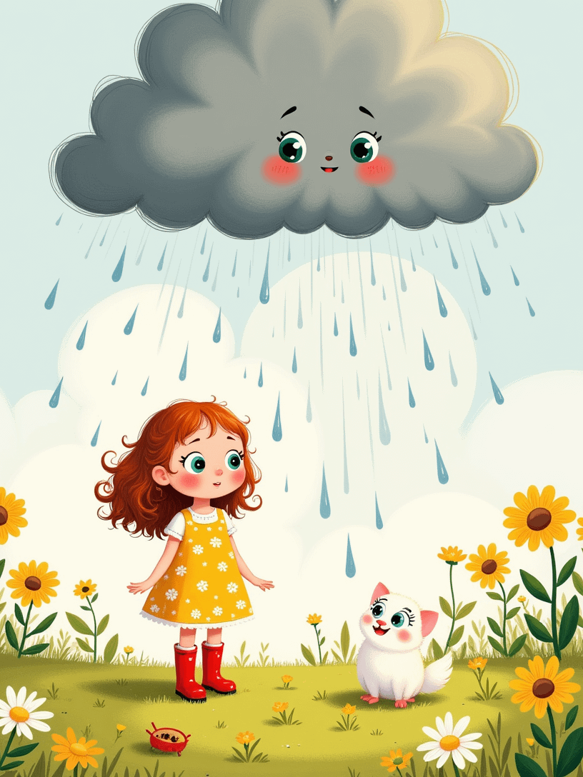 Talia and the Cloud That Cried | Kids Storybook PDF | 25-Page Illustrated eBook | Instant Digital Download product image (3)