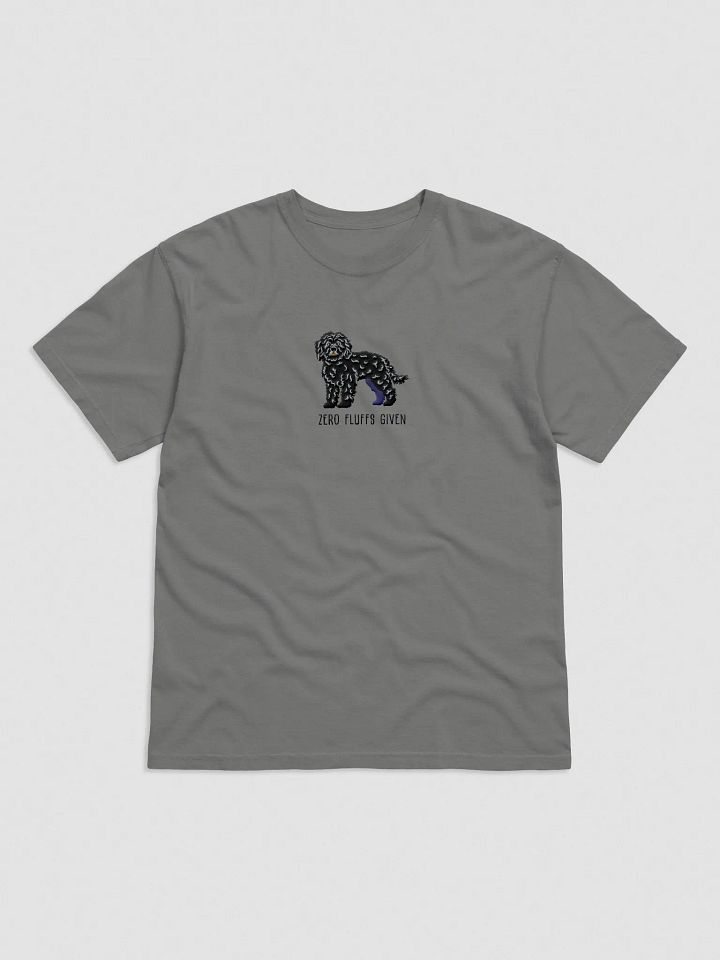 Zero Fluffs Given T-Shirt(Embroidered) of a Cockapoo(Black) product image (6)