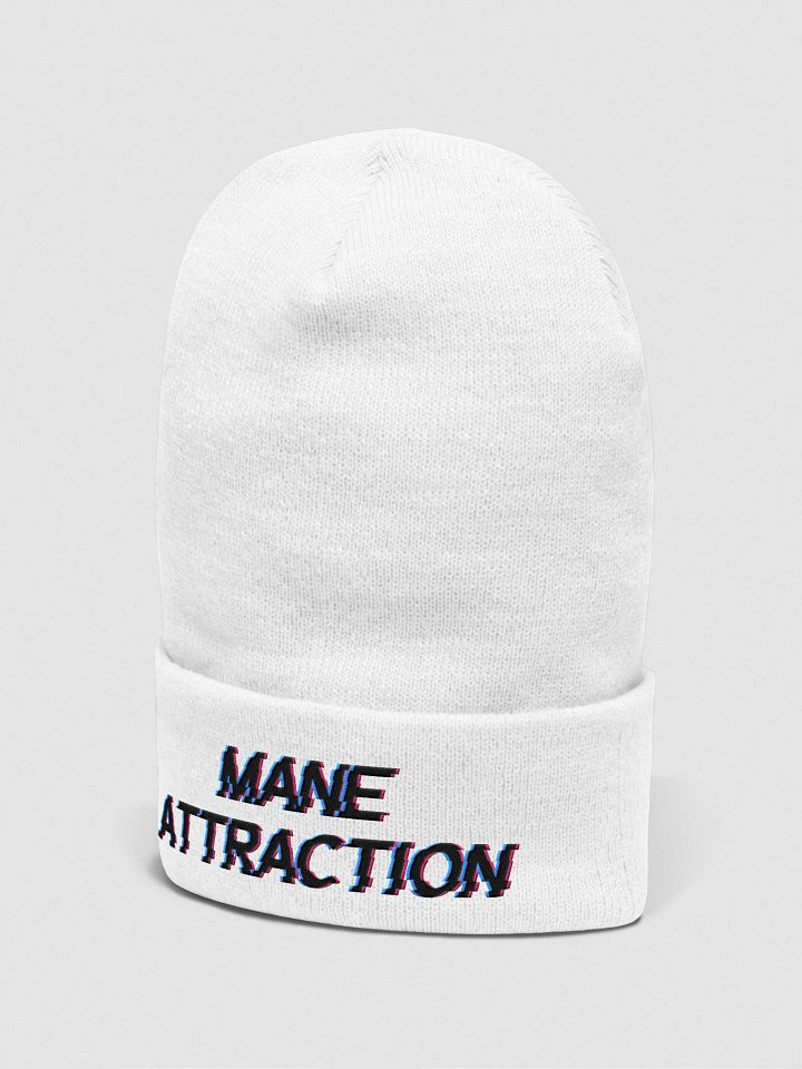 MA Cuffed White Beanie product image (2)