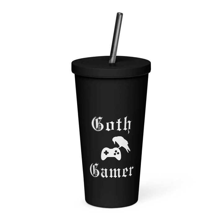 Goth Gamer Matte Tumbler with Straw product image (1)