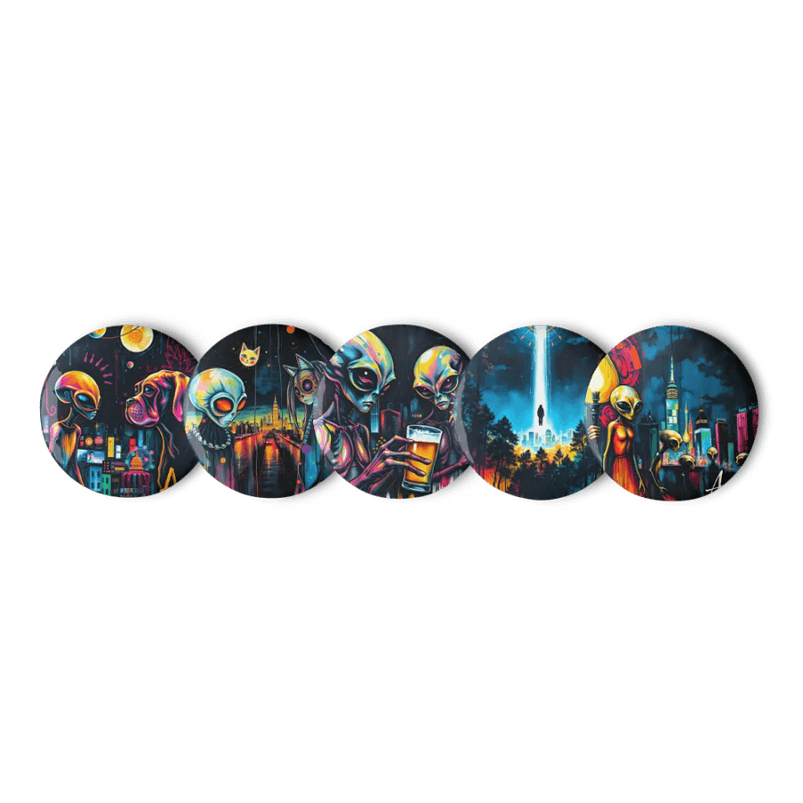 Otherworldly Encounter Pin Button Set product image (1)