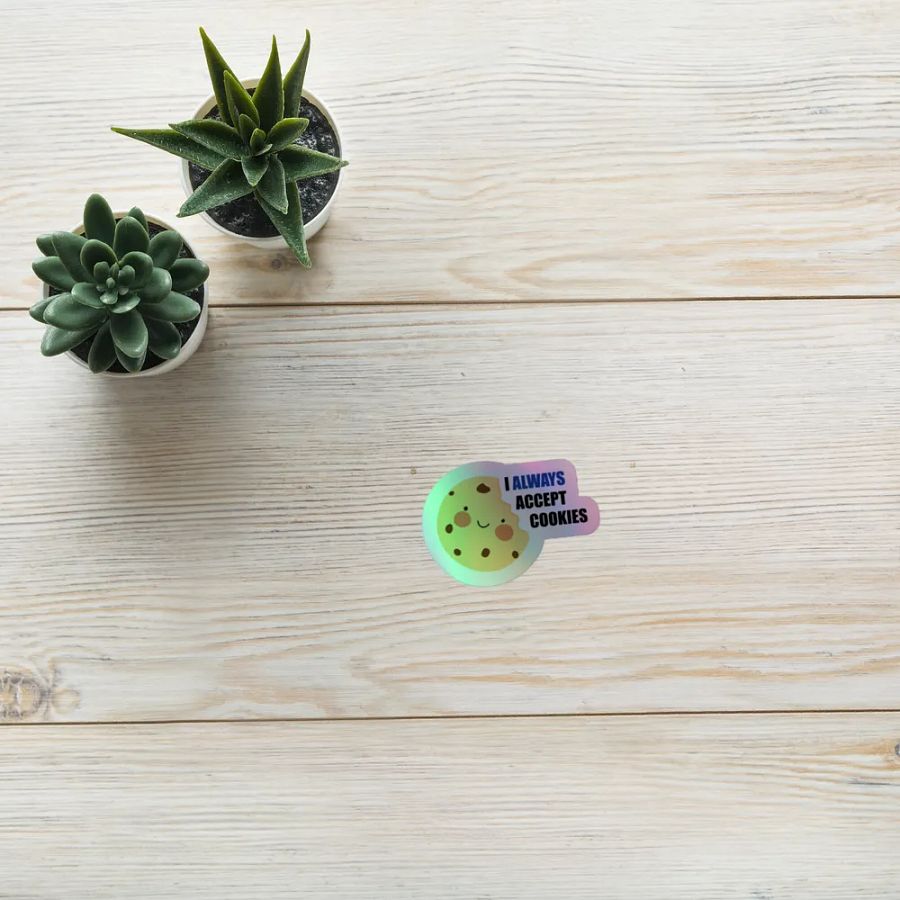 Always accept cookie stickers (Holo) product image (10)