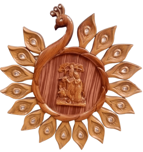RADHA KRISHNA PEACOCK FREAM product image (1)