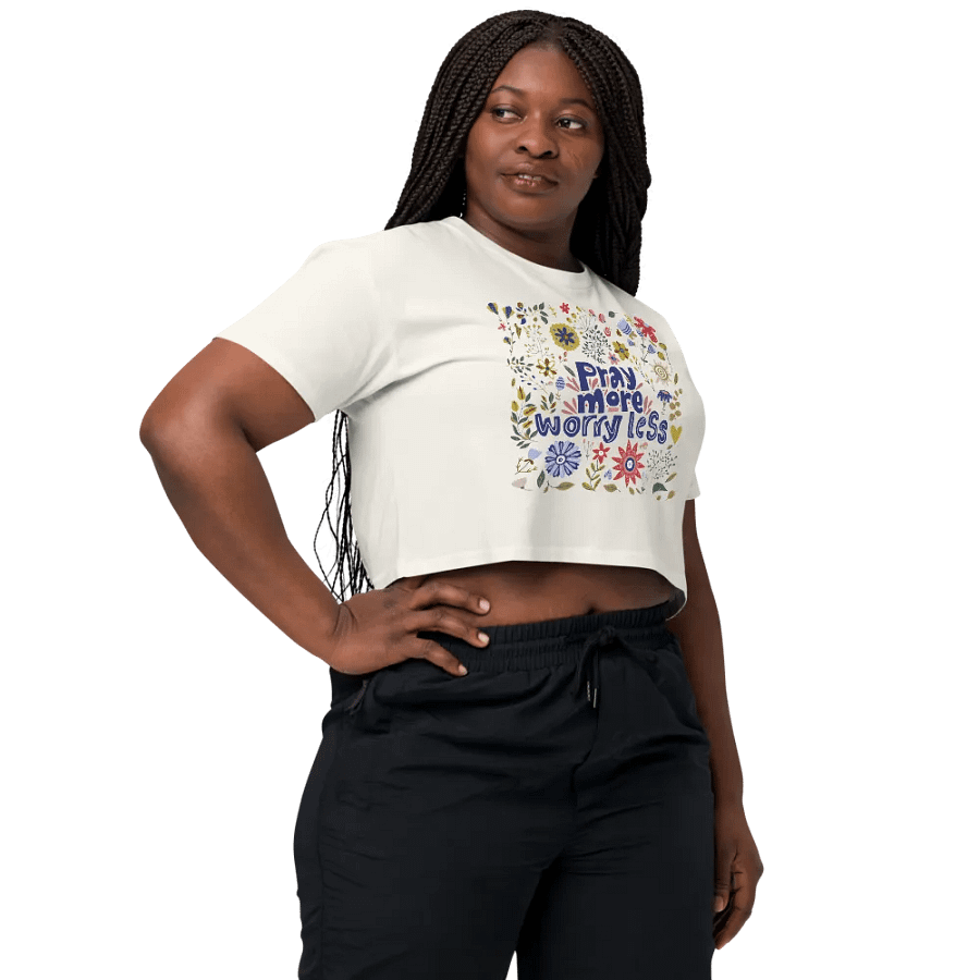 Pray more worry less Comfort Crop top product image (11)