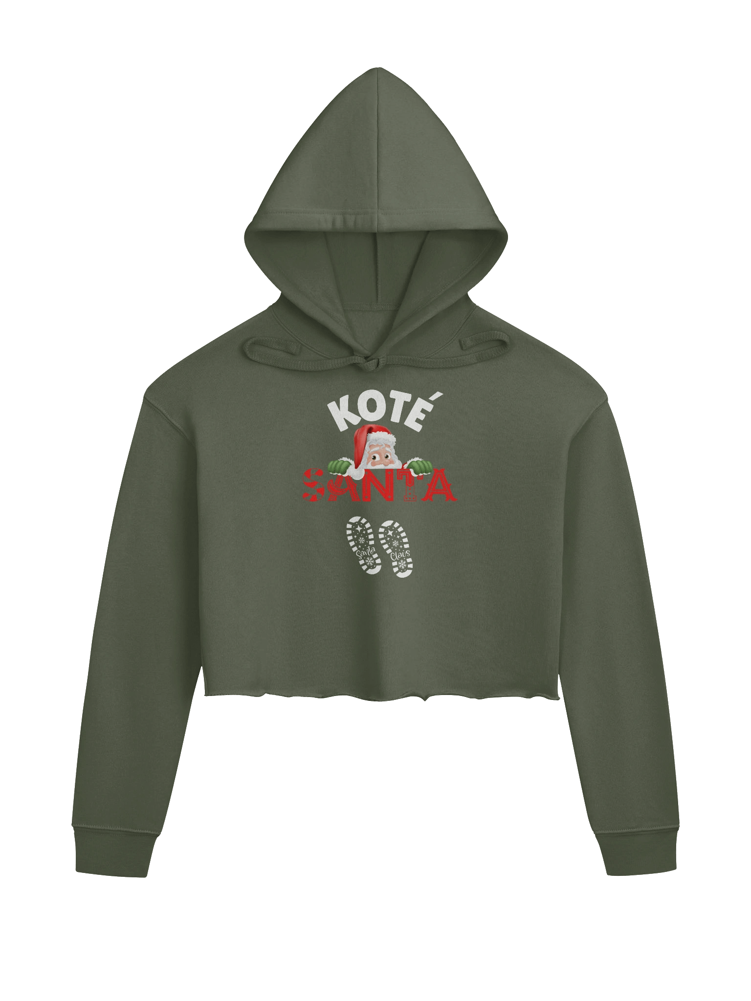 Peekaboo Santa Cropped Hoodie product image (5)