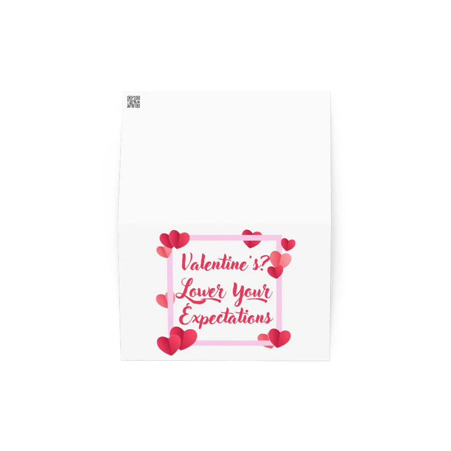 Valentine's? Lower Your Expectations Card product image (4)