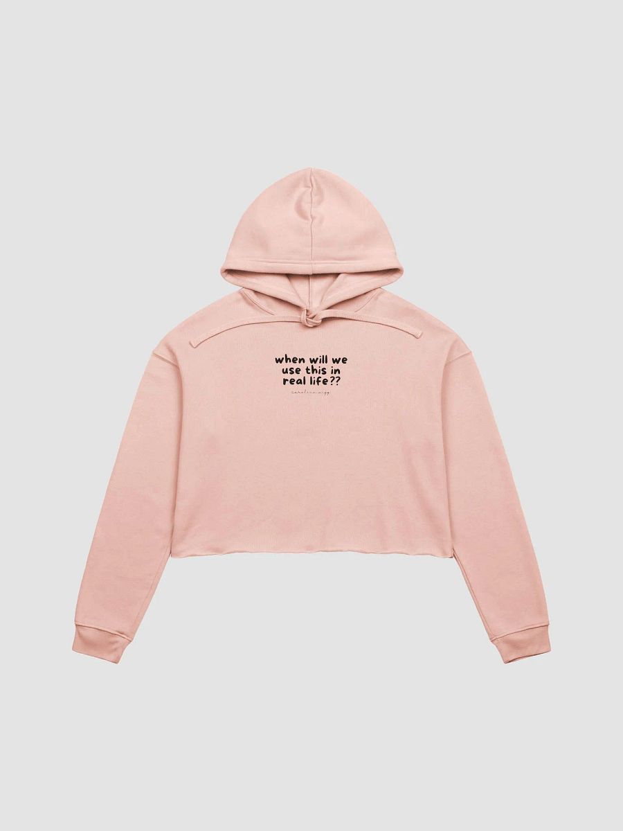 Real Life Crop Hoodie - Light Colours product image (1)