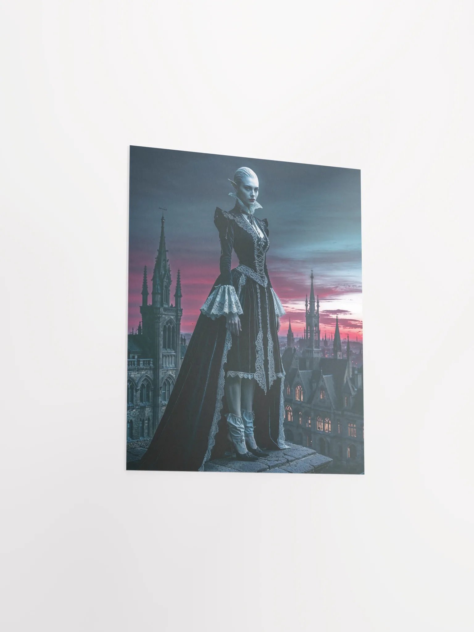 Gothic Crimson Dusk Matte Poster product image (23)