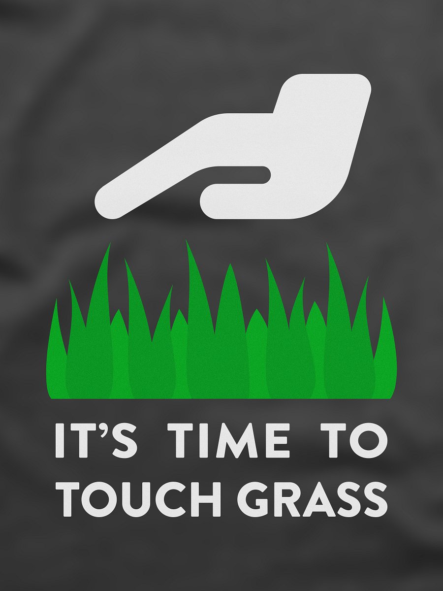 Touch Grass - PixelGum Tee product image (1)