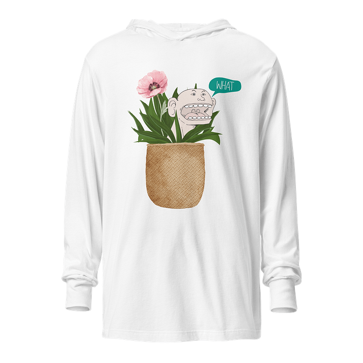 Surprised Botanical Face Hooded Tee product image (1)