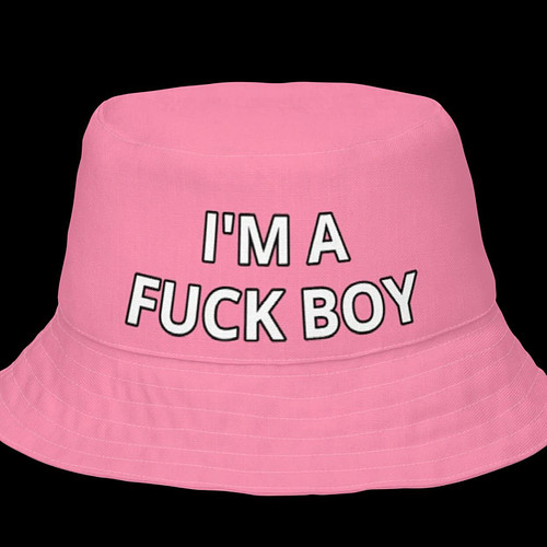 New to the Fuck Boy Collection; Fuck Boy Bucket Hat 2.0: Now Pink AND reversible. Become a certified fuck boy by visiting www...