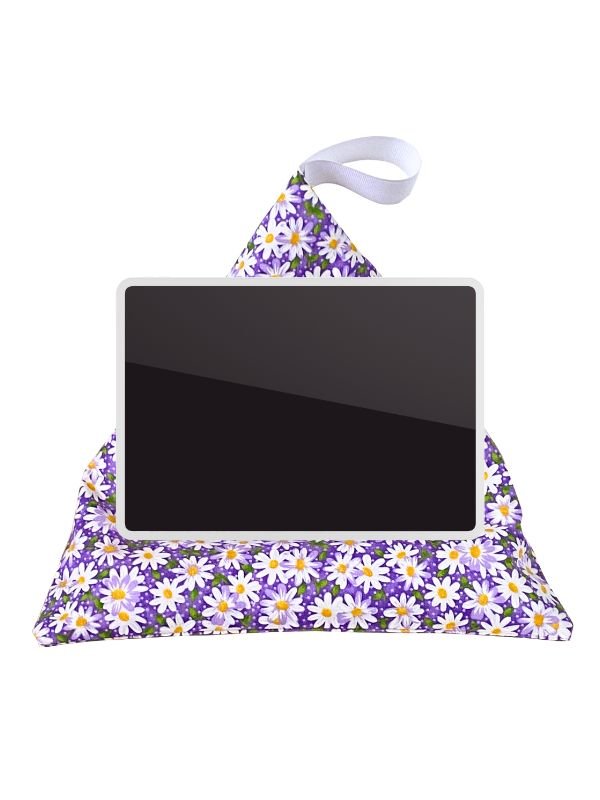 Daisies On Purple Background Fabric Print product image (2)