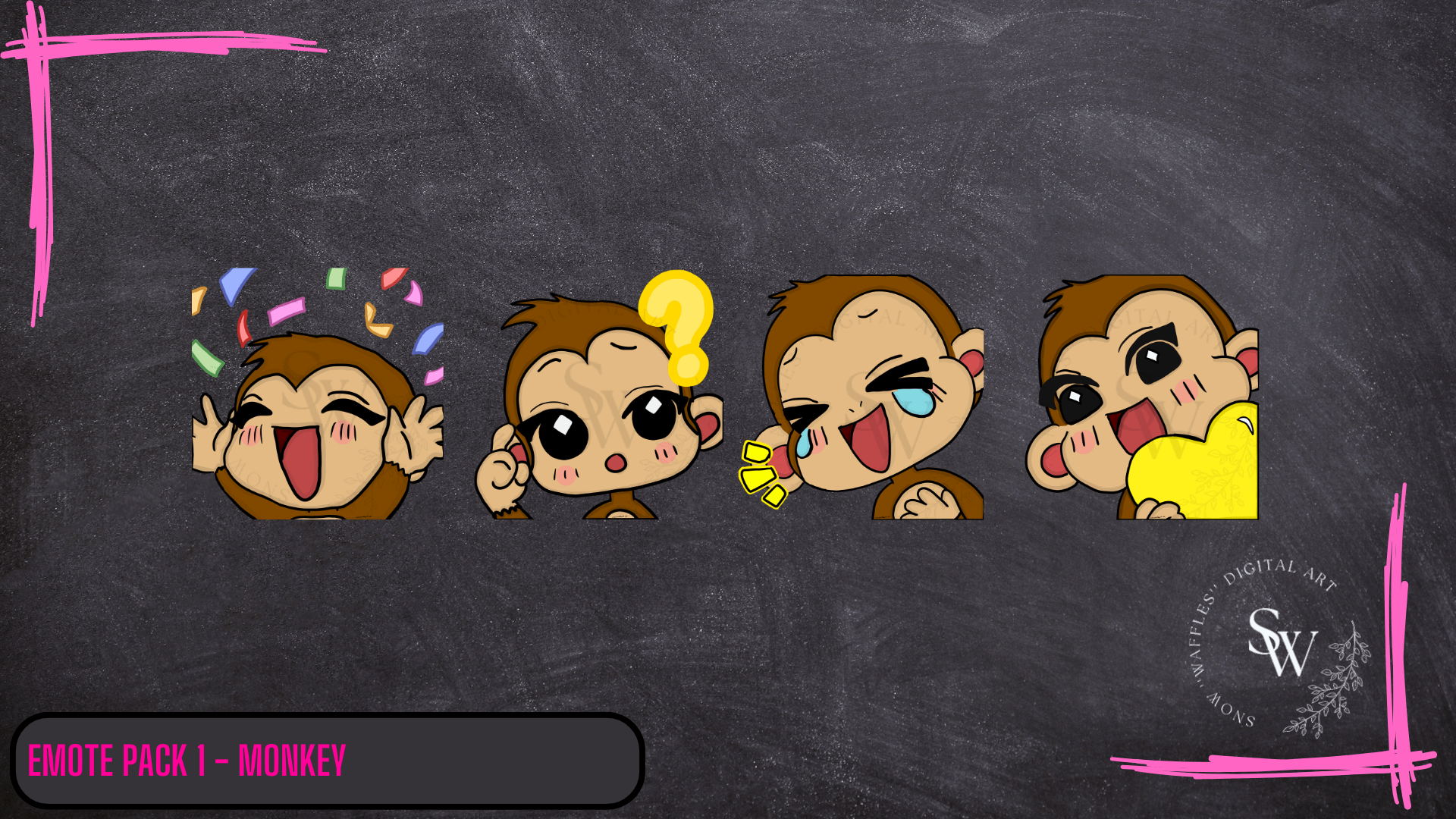 Twitch Emotes - Monkey Pack 2 product image (1)
