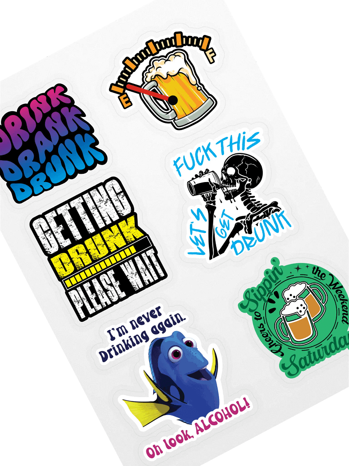 Drinking Sticker Pack product image (1)