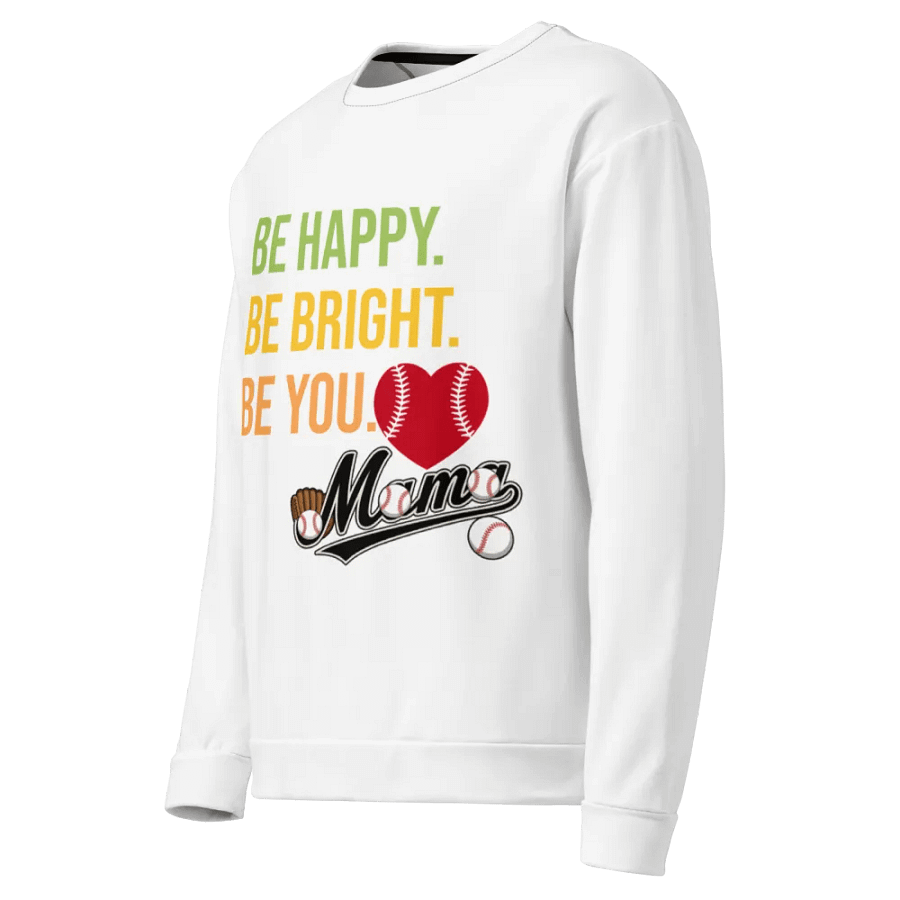 Be Happy Baseball Mama All-Over Sweatshirt product image (3)