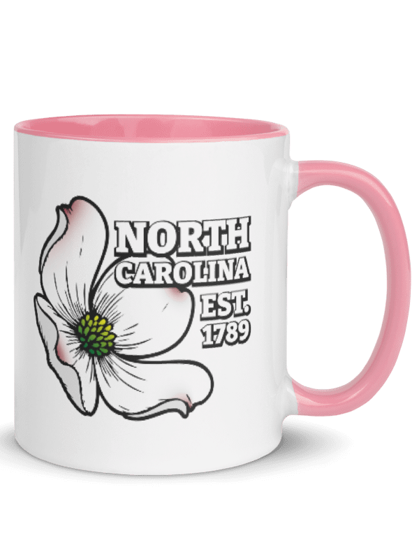 North Carolina Dogwood Floral Ceramic Mug product image (1)