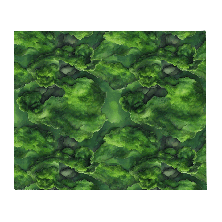 Green Moss Throw Blanket product image (2)