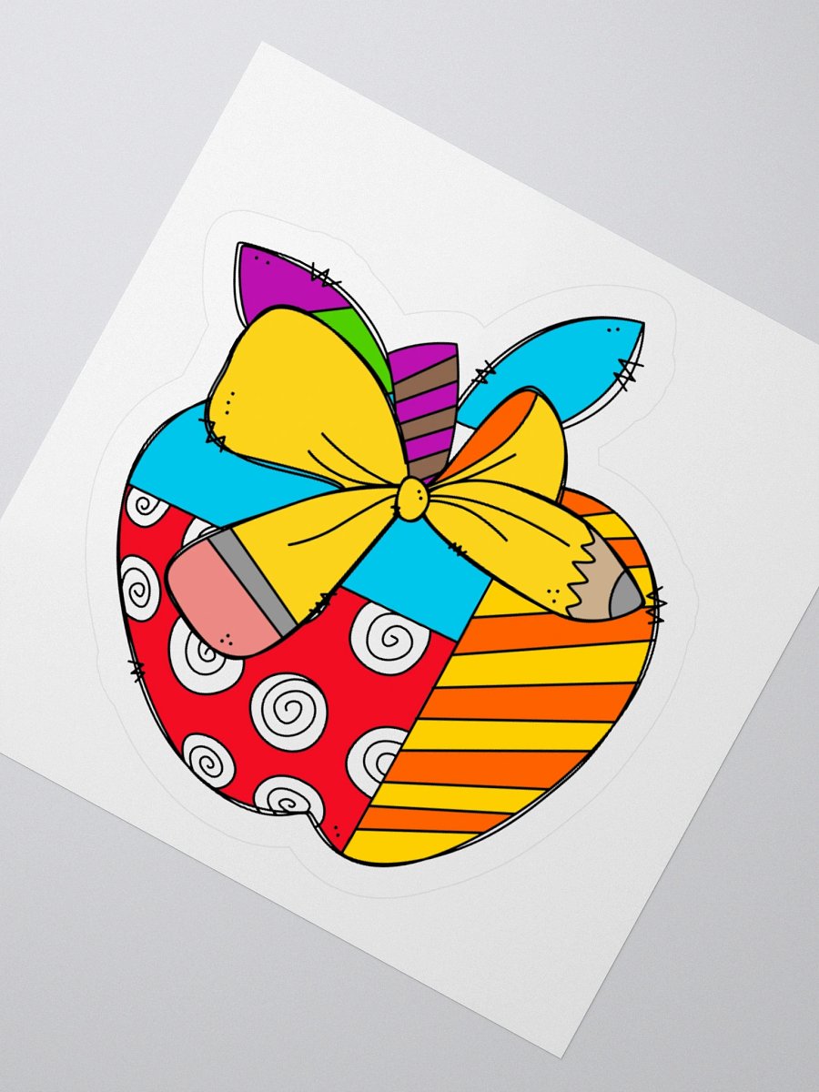 Back to School Apple Kiss Cut Sticker product image (4)
