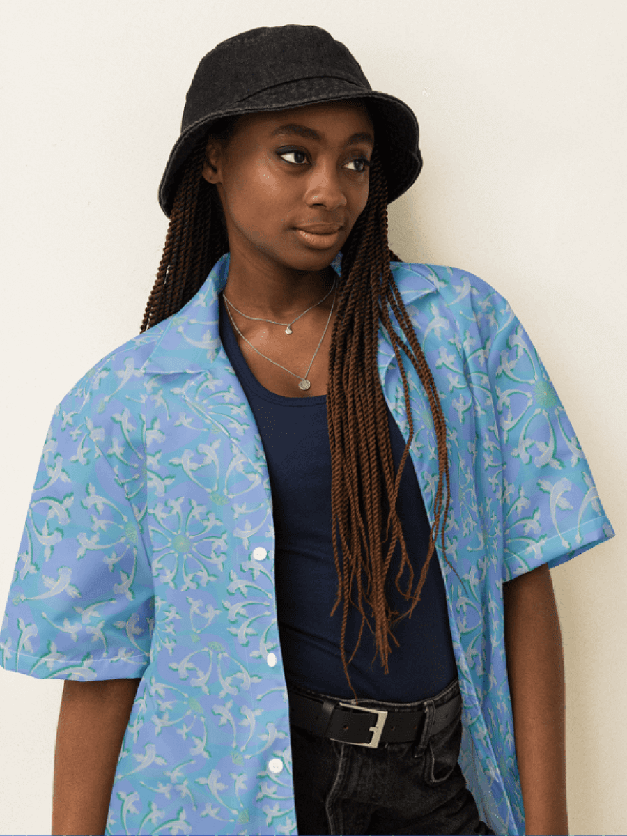 Fintastic Wish Unisex Button Down Shirt product image (6)