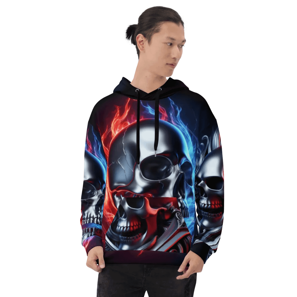 Inferno Reflection - Unisex Skull Hoodie #11 product image (8)