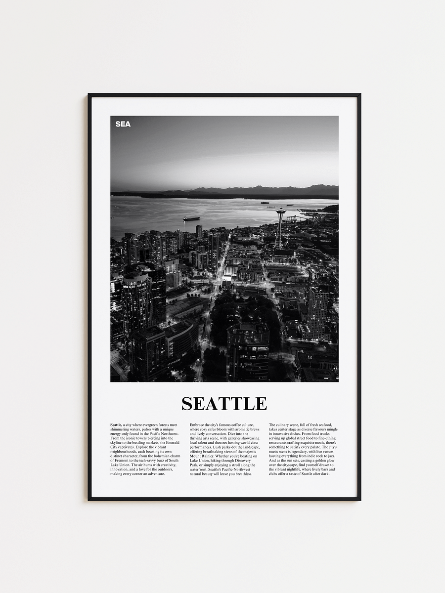 Seattle 02 Newspaper Poster product image (1)