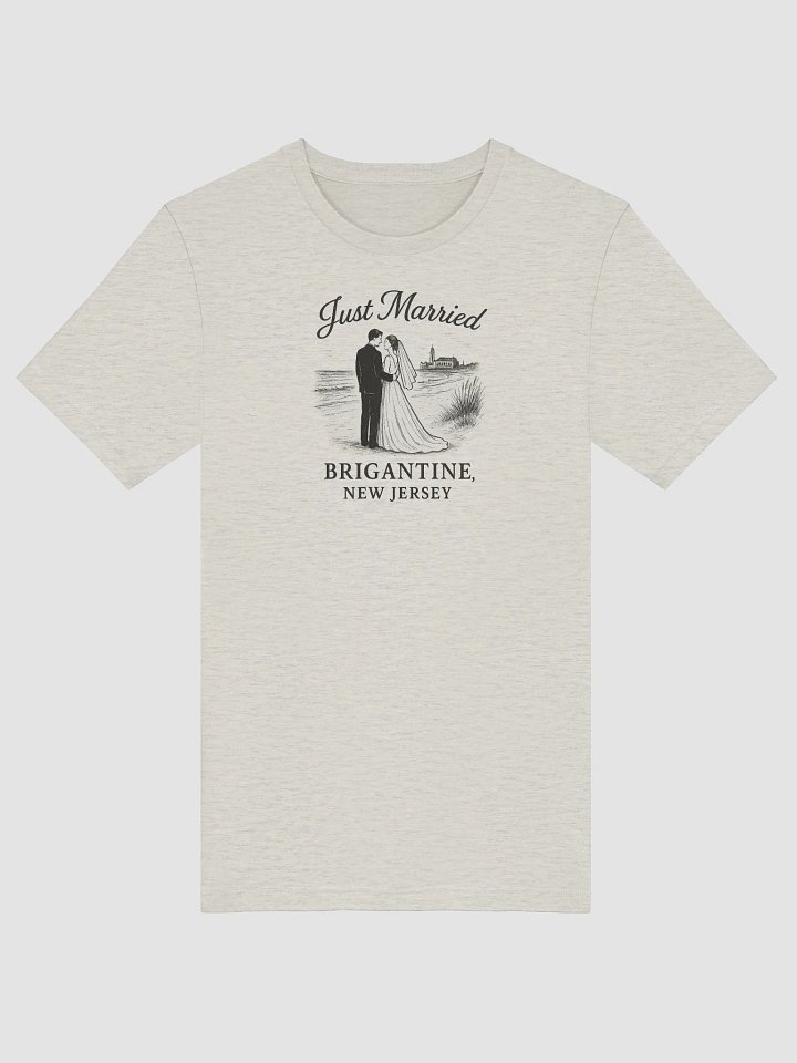 Brigantine NJ "Just Married" Ultra-Soft Wedding Tee product image (1)