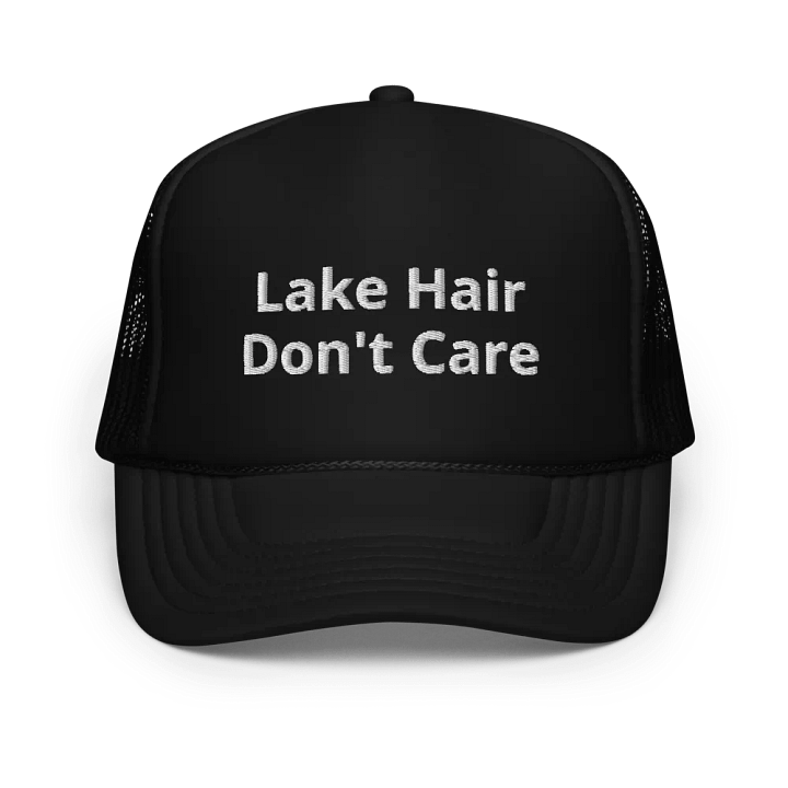 Lake Hair Don't Care - Funny Embroidered Hat Trucker Cap product image (1)